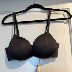 NWT Skims Ultimate Push Up Plunge Bra 34C in Onyx